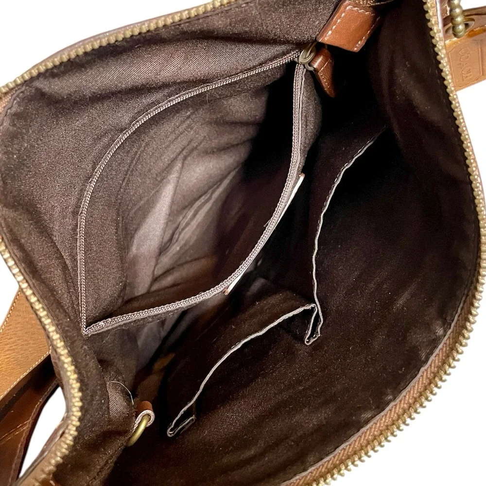 Coach Chelsea Sonoma 10399 Shoulder Bag Full-Zip Whipstitch Accenting - Picture 11 of 12